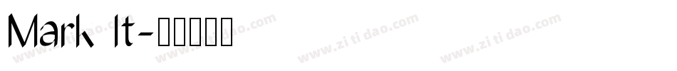 Mark It字体转换